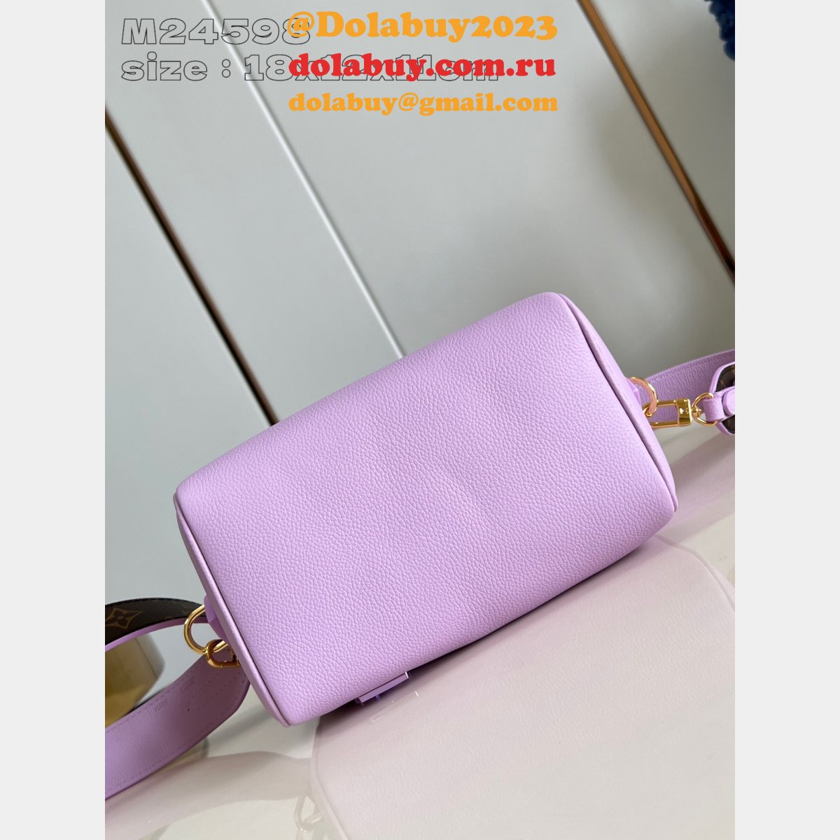 Shop Top M24598 Louis Vuitton Speedy Cheap Purple Replica Bag