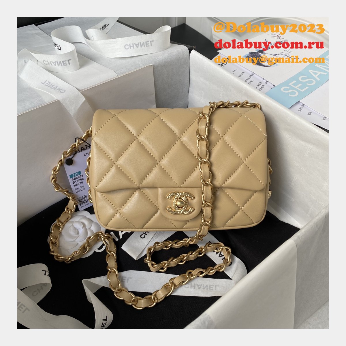 Inspired Fashion Flap AS4263/AS4264 Knock Off 7 Star 21/23CM Bag