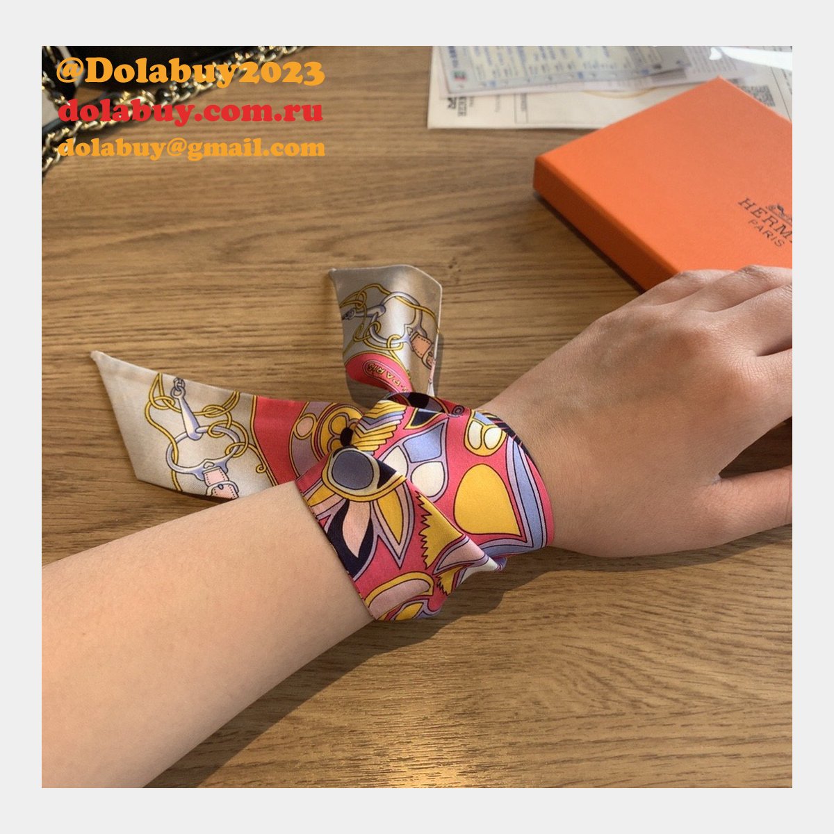 Hermes Top Quality H Twill silk scarf