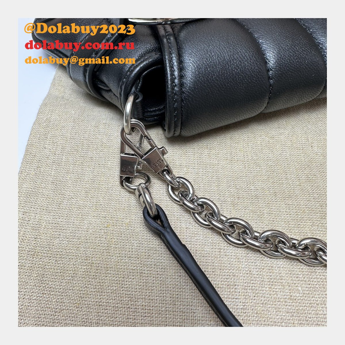 Gucci Designer 764339 Horsebit Chain Knockoff Shoulder Bag