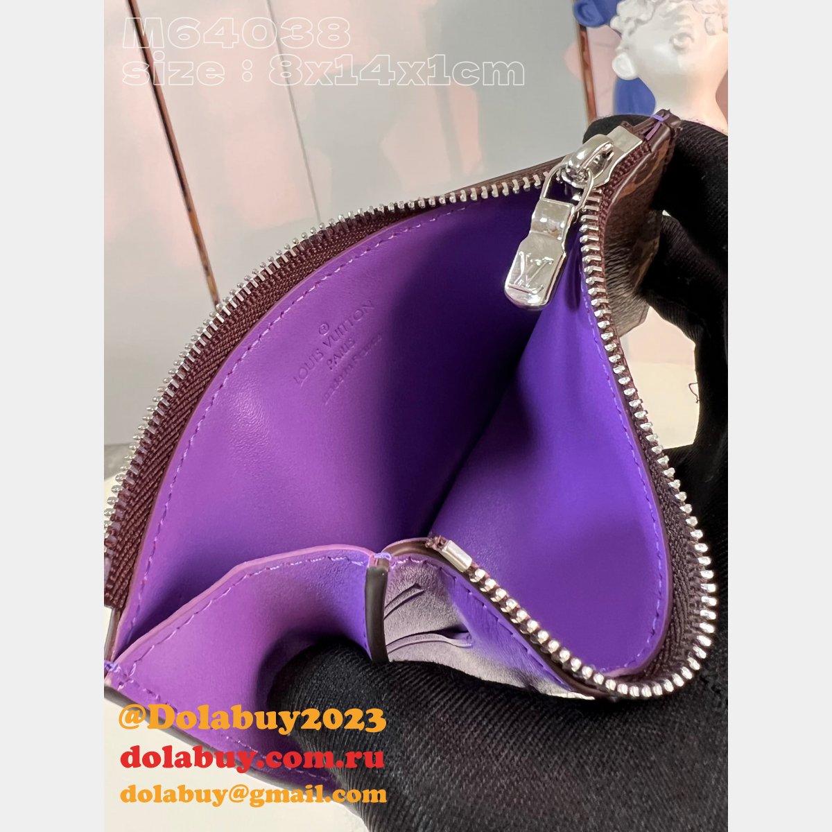 Coin Card Holder Damier Graphite M64038 LV Knockoff Bag