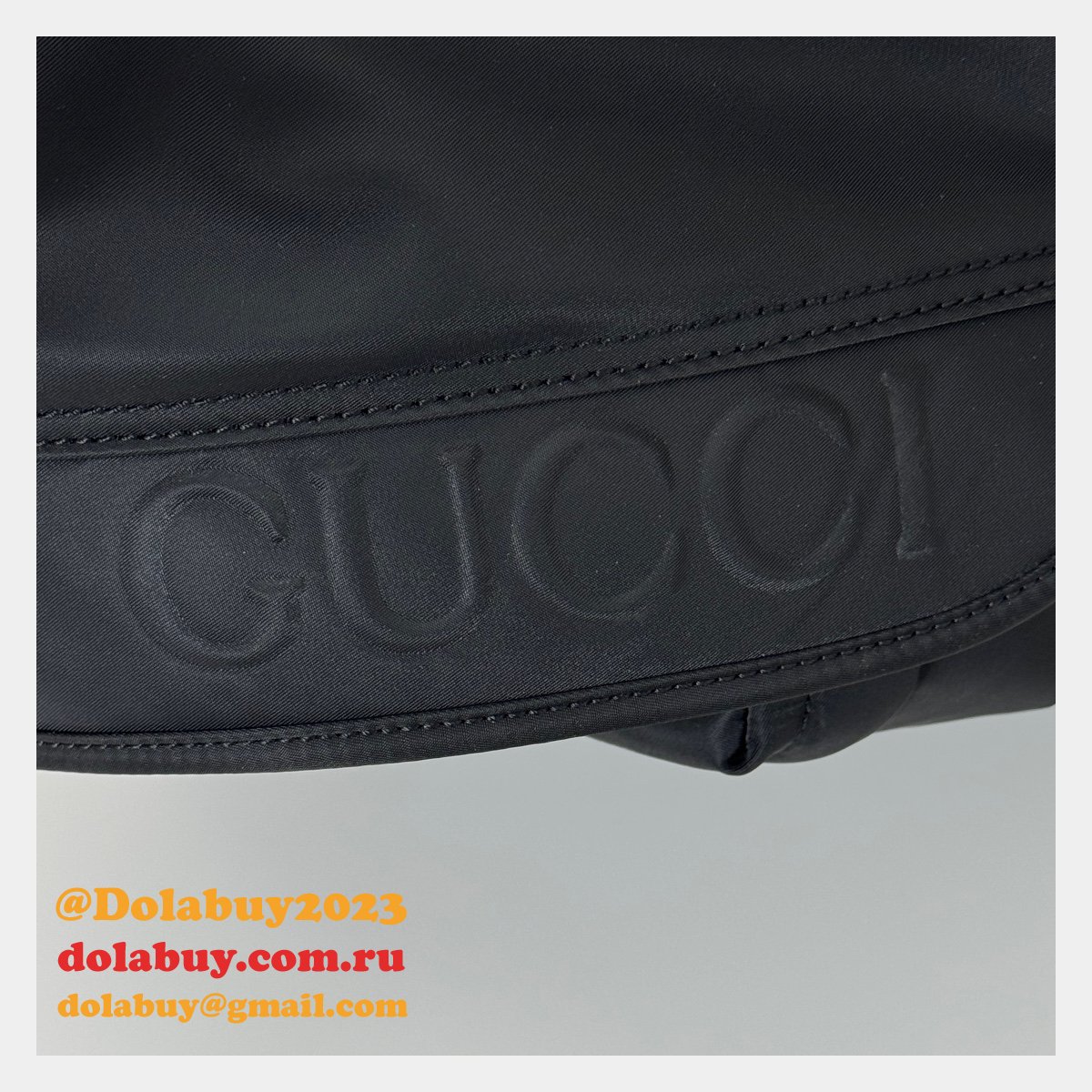 Medium Gucci Backpack Mens with GG Logo 800265 Black Replica Bags