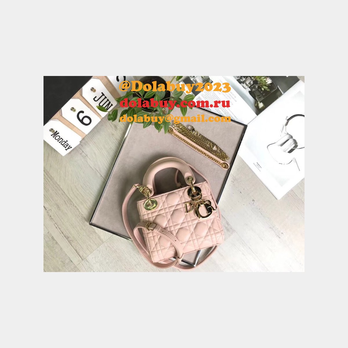 AAA+ Christian Lady Dior Handbags Online Purchase MINI 17CM