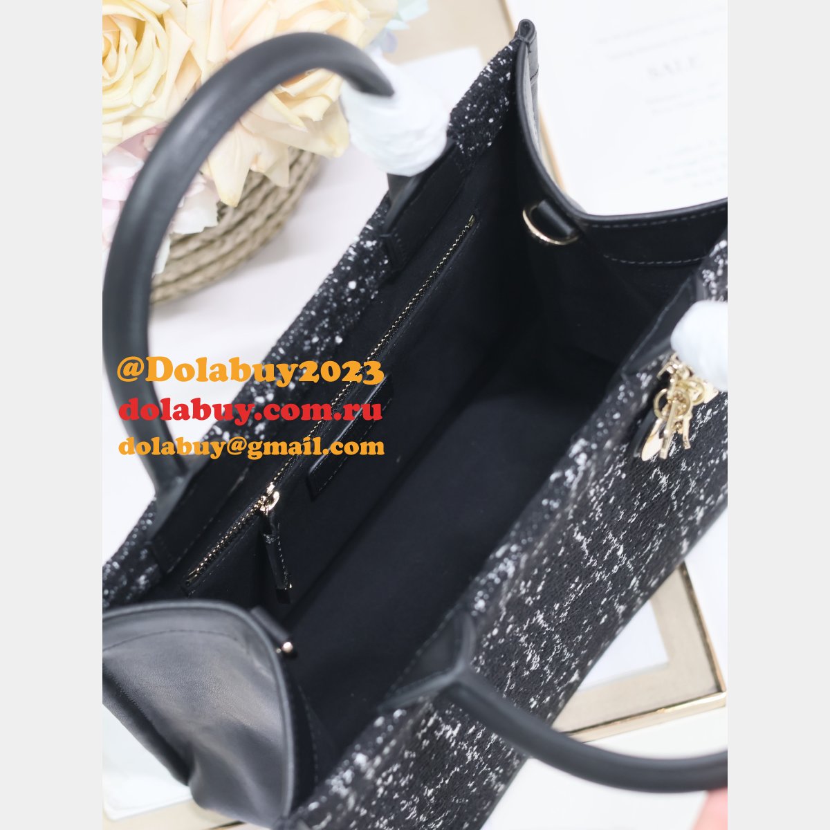 Dior Replica 1265/1286 1:1 Mirror Book Tote High Shopping Bags