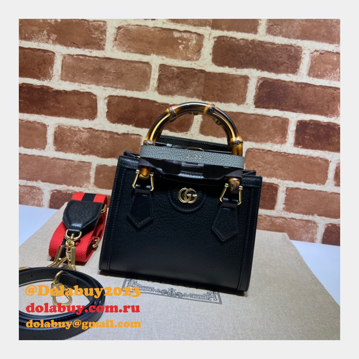 Gucci designer replica 702732 Diana mini tote bag leather