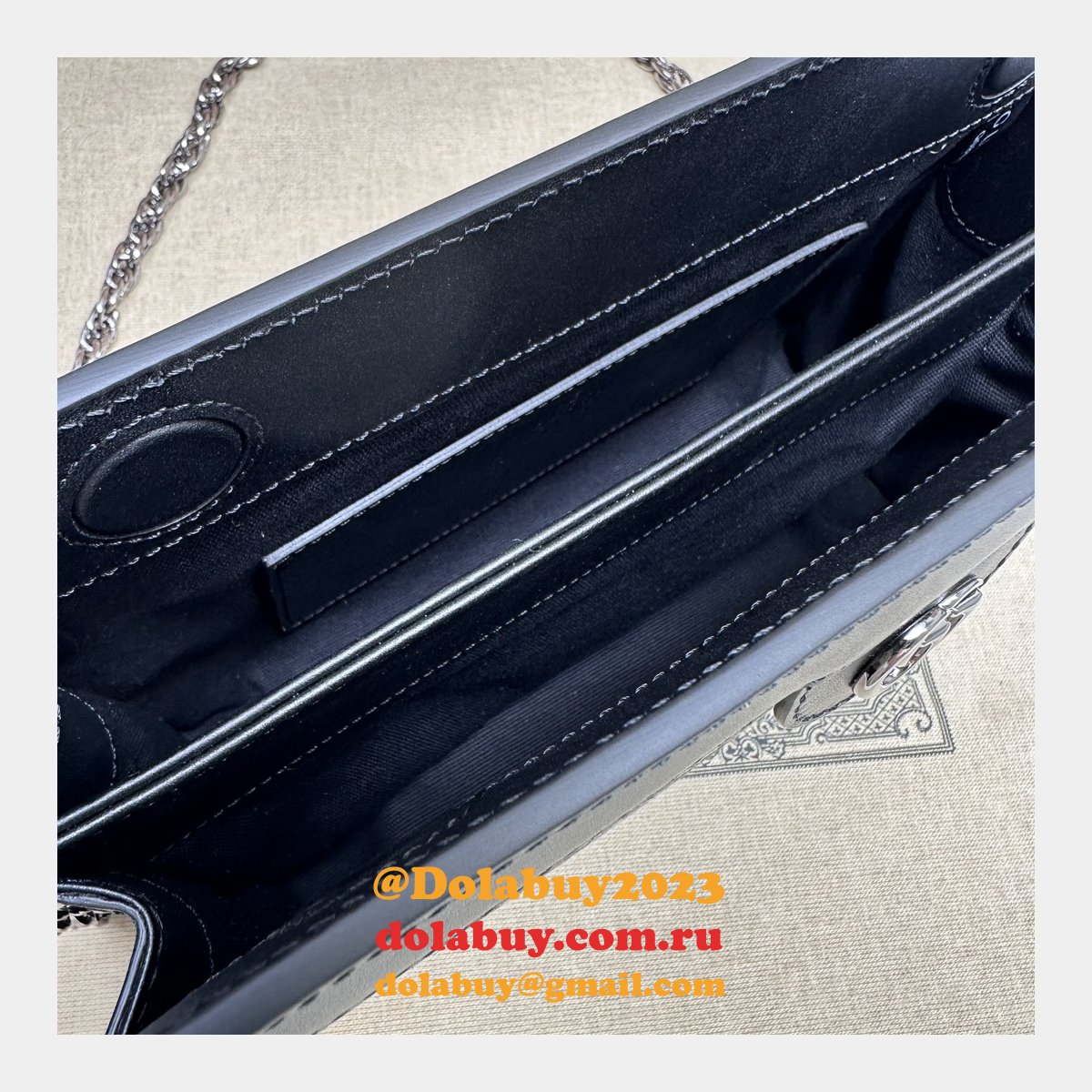 Designer Ophidia GG 1:1 Mirror Shoulder 503877 Black Copy Bag