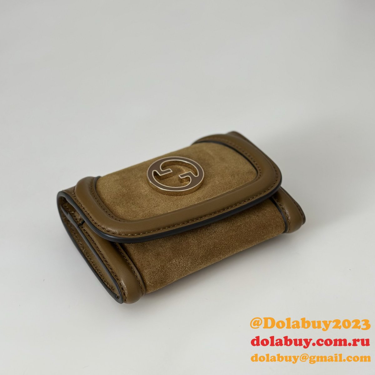 Gucci Wholesale 818795 Blondie Card Case Leather Wallets