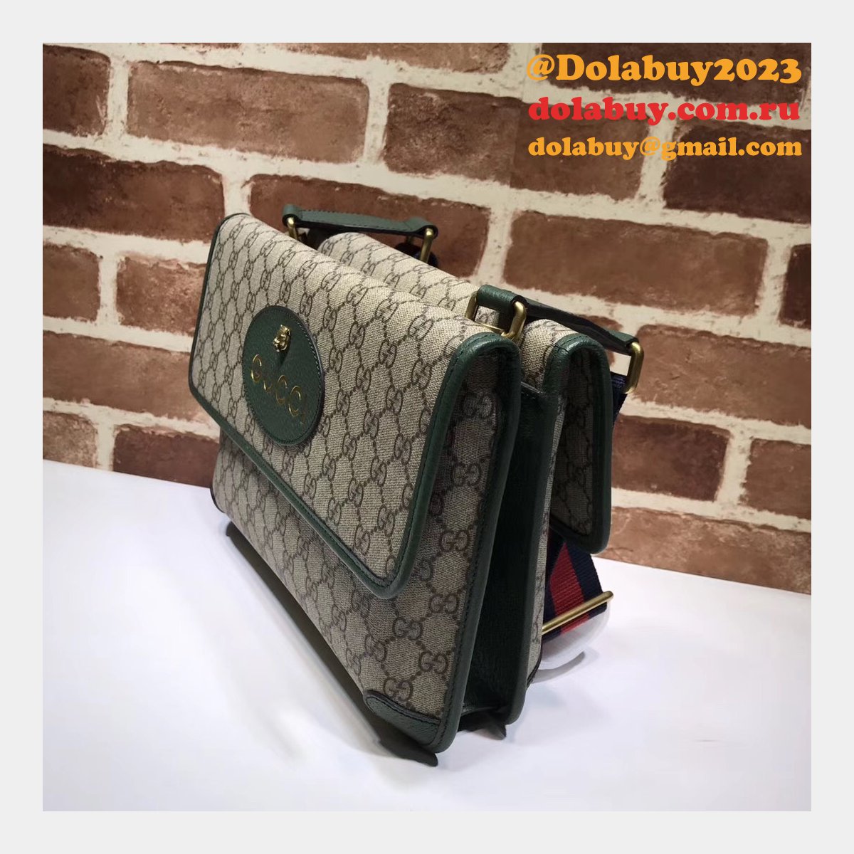 G*u*i best top quality gg supreme messenger 495654 bag