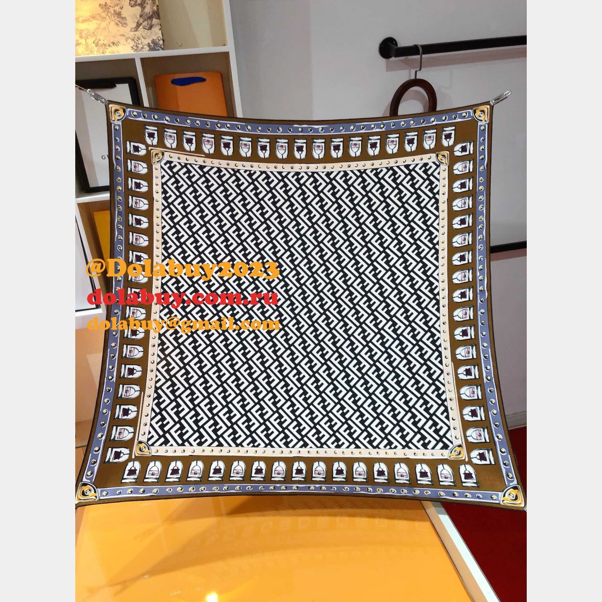 Top Quality fendi Silk twill