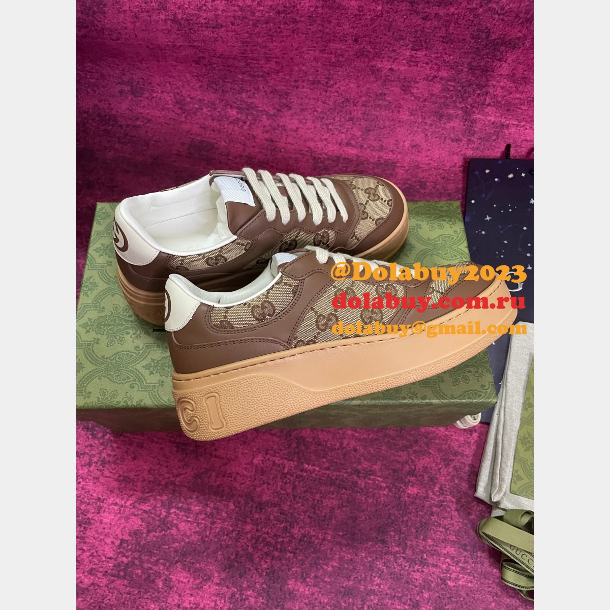 buy cheap designer replica gg couple platform G*u*i shoes