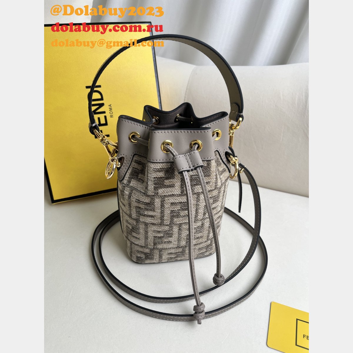 Top Quality Wholesale Fendi Mon Tresor FF small BUCKET BAG
