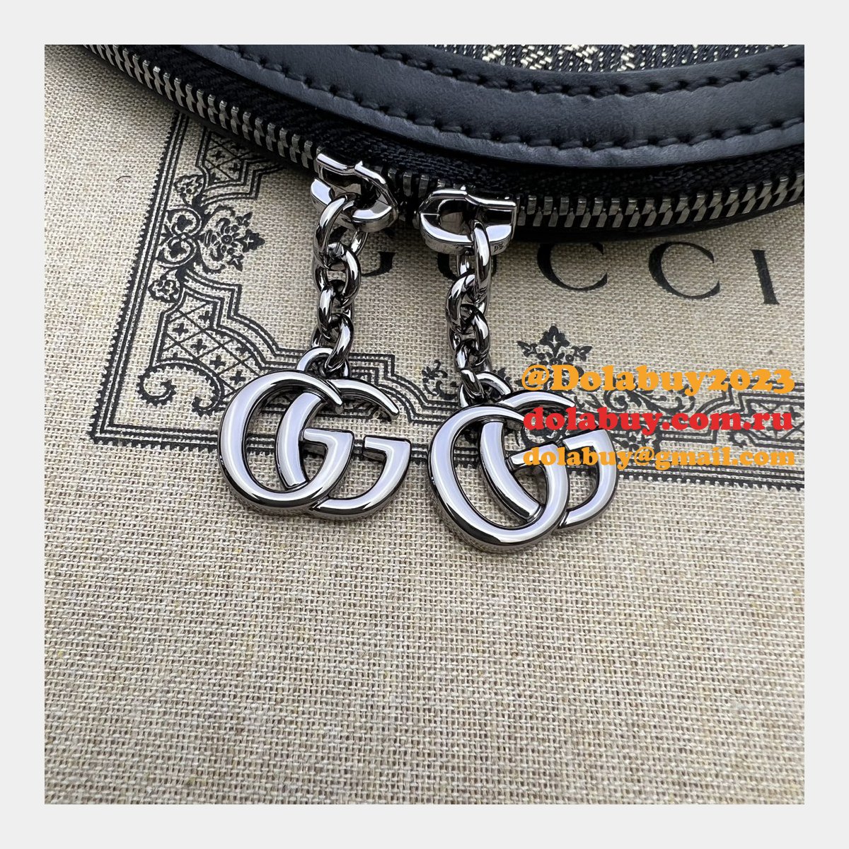 Quality Best Fake Black Ophidia GG 499621 Shoulder Fashion Bag