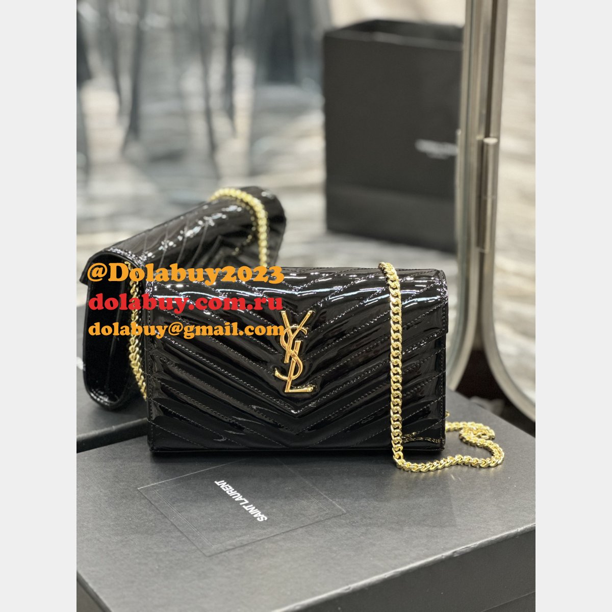 Monogram Woc Saint Laurent Replicas Envelope 393953/377828 Cheap Bag