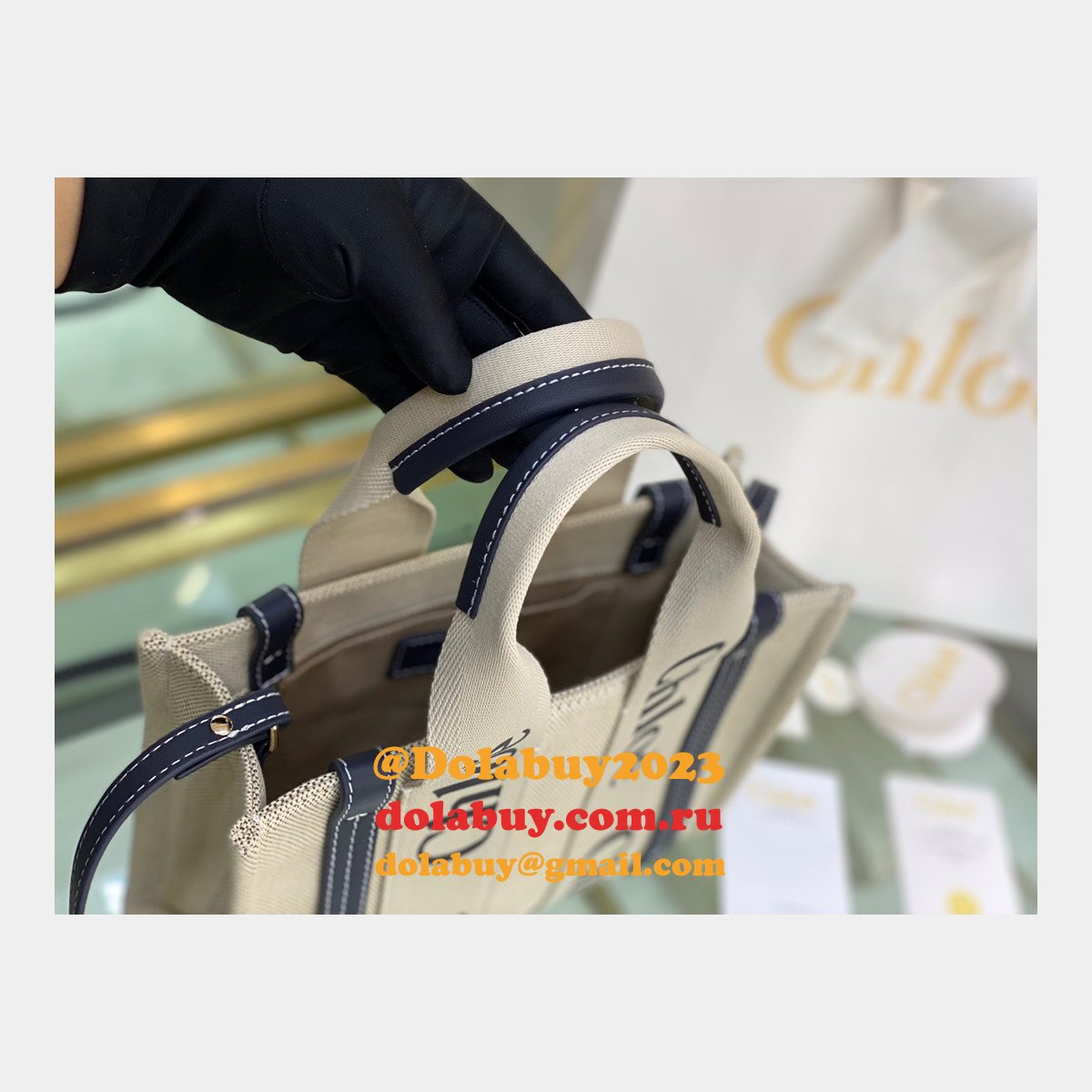 Best Quality Replica Chloe 1:1 Tote Woody dolabuy Bag 26CM