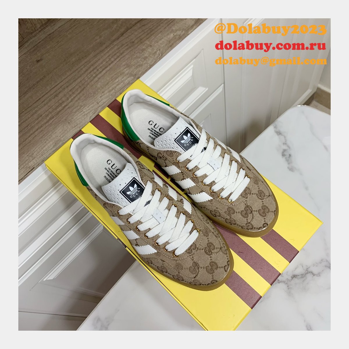 duplicate G*u*i x adidas shamrock joint skate men/women shoes