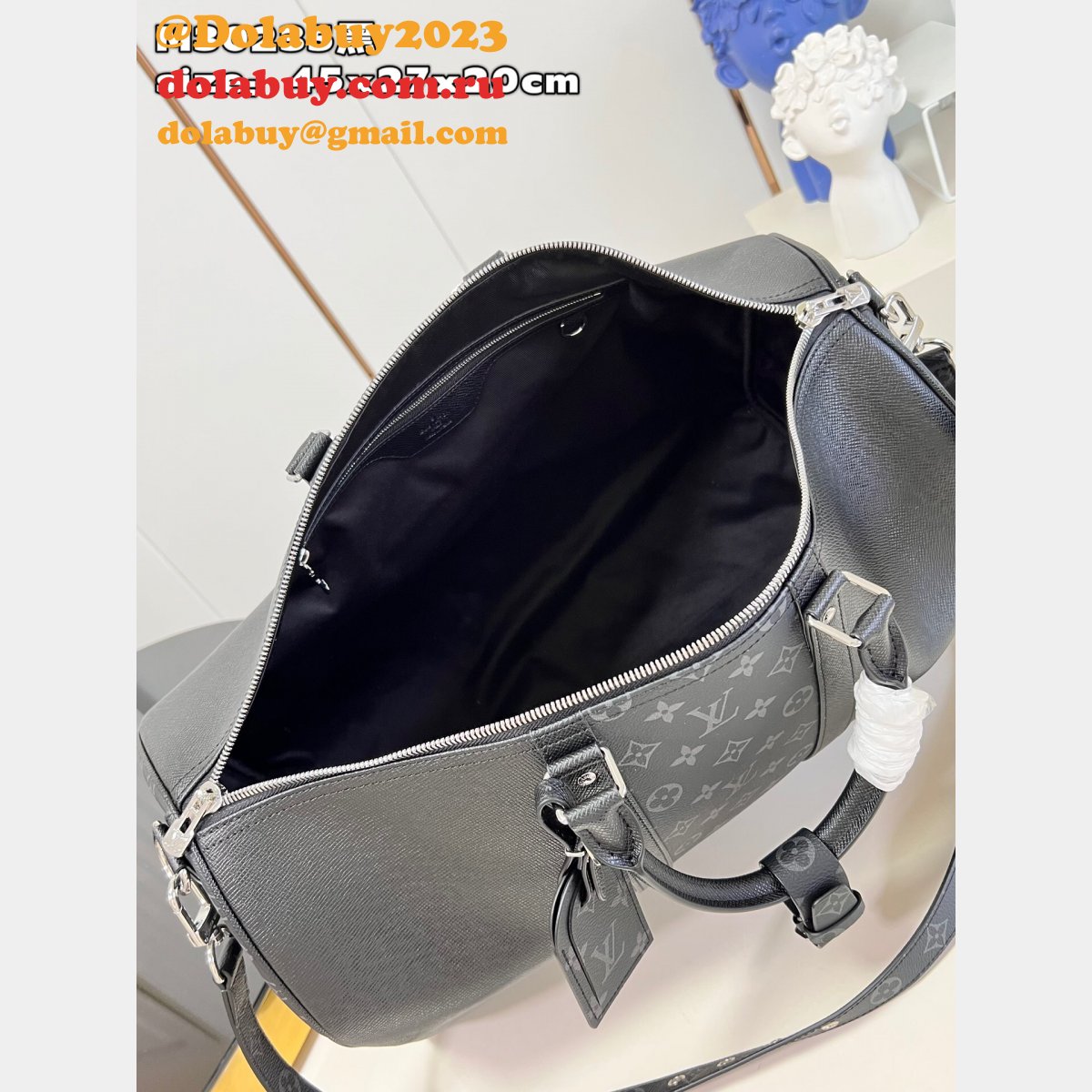 Louis Vuitton Travel Replica M30235 Keepall Bandoulière 45 Monogram Eclipse