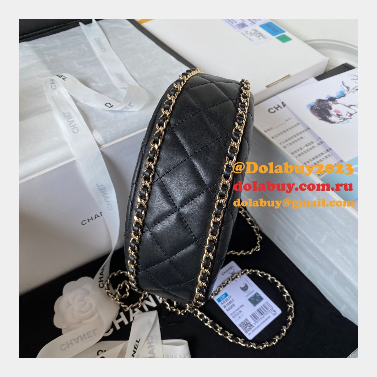 We Sale High-quality Fake AS3917 Lambskin Hobo Bag