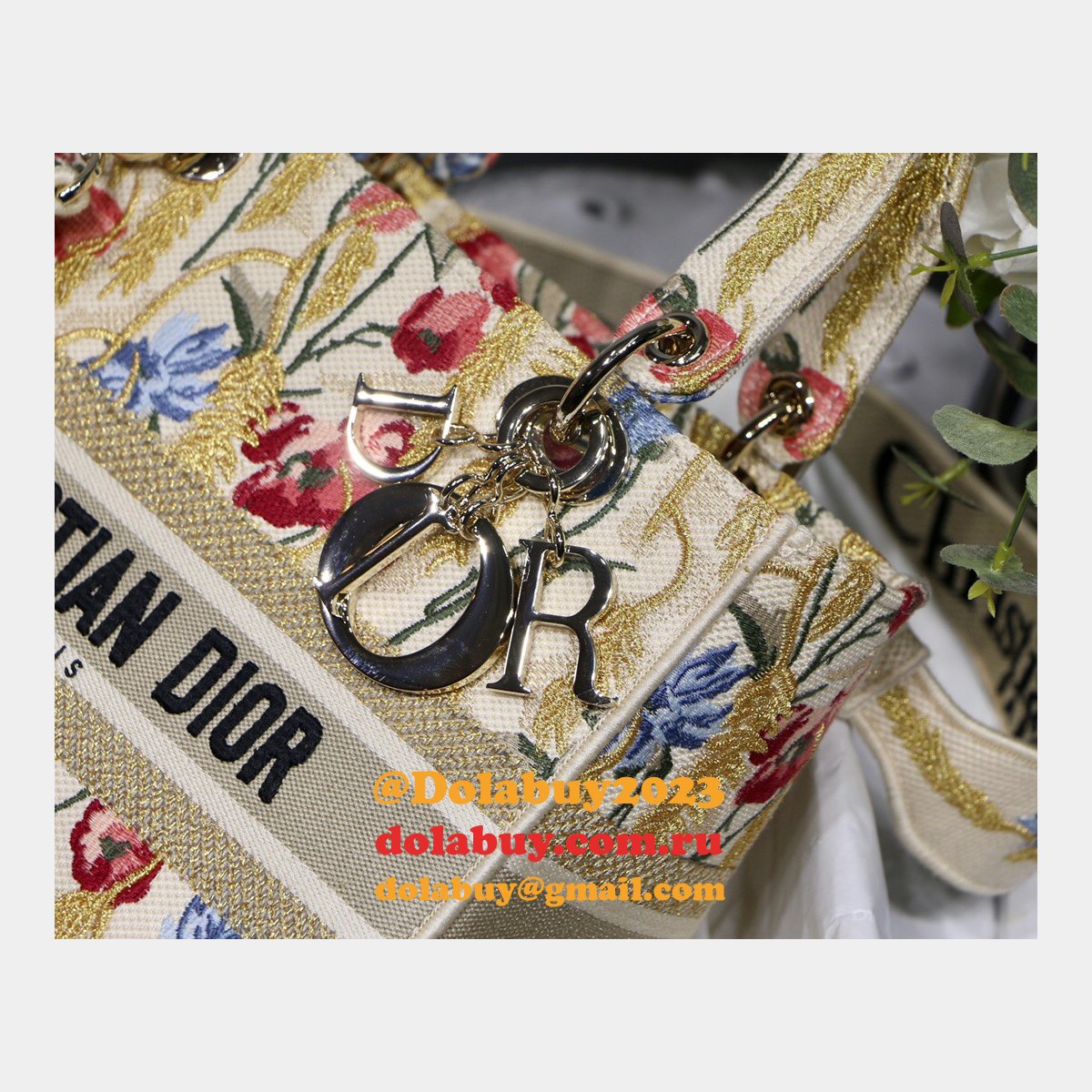 High Quality lady dior 24cm Christian bag replica sale online