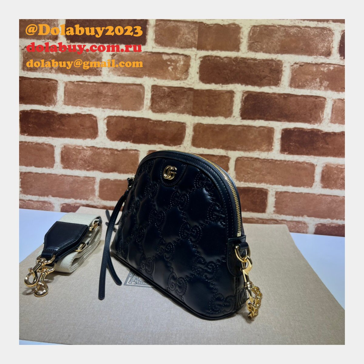 G*u*i luxury 702229 gg matelassé leather shoulder replica bag