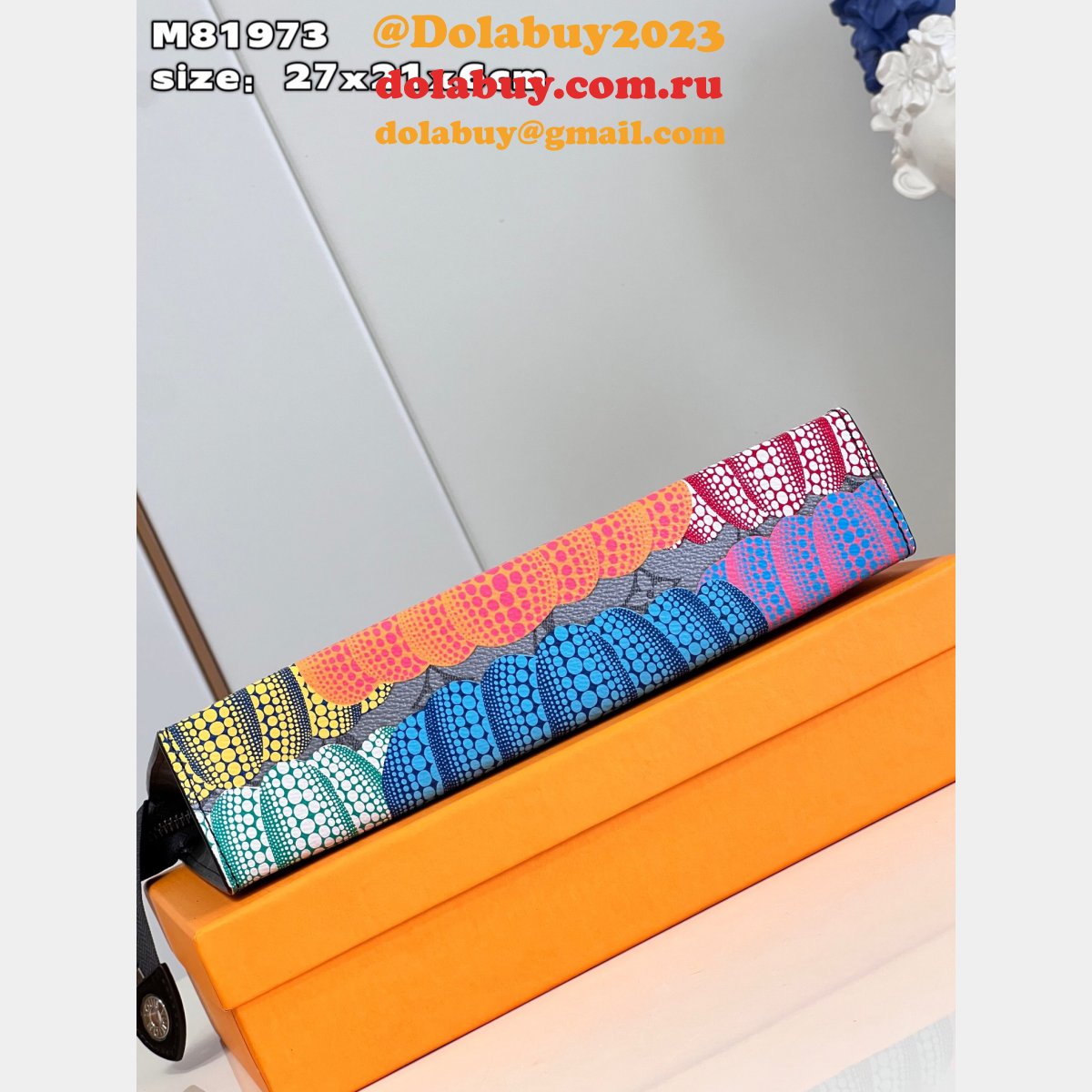 Designer LV x YK Pochette Voyage Monogram Eclipse M81973 Bag