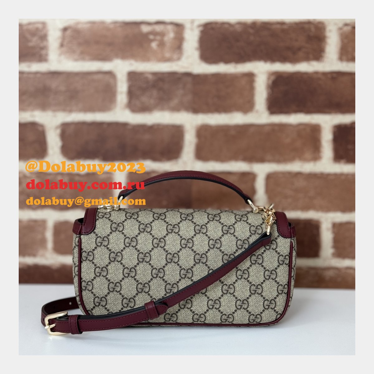 Designer Gucci Horsebit Duplicate Shoulder 815206 7 Star Bag