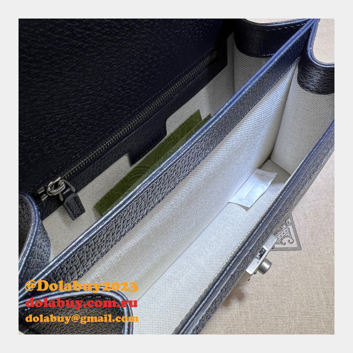 aaa+ G*u*i 651055 ophidia small top handle fake bag with web