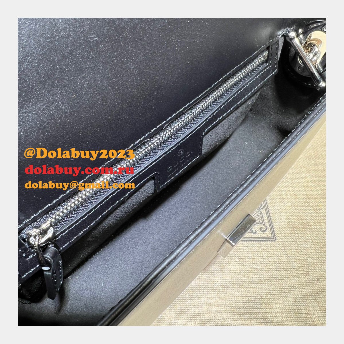 petite gg G*u*i 1:1 mirror shoulder 739722 crossbody fake bag