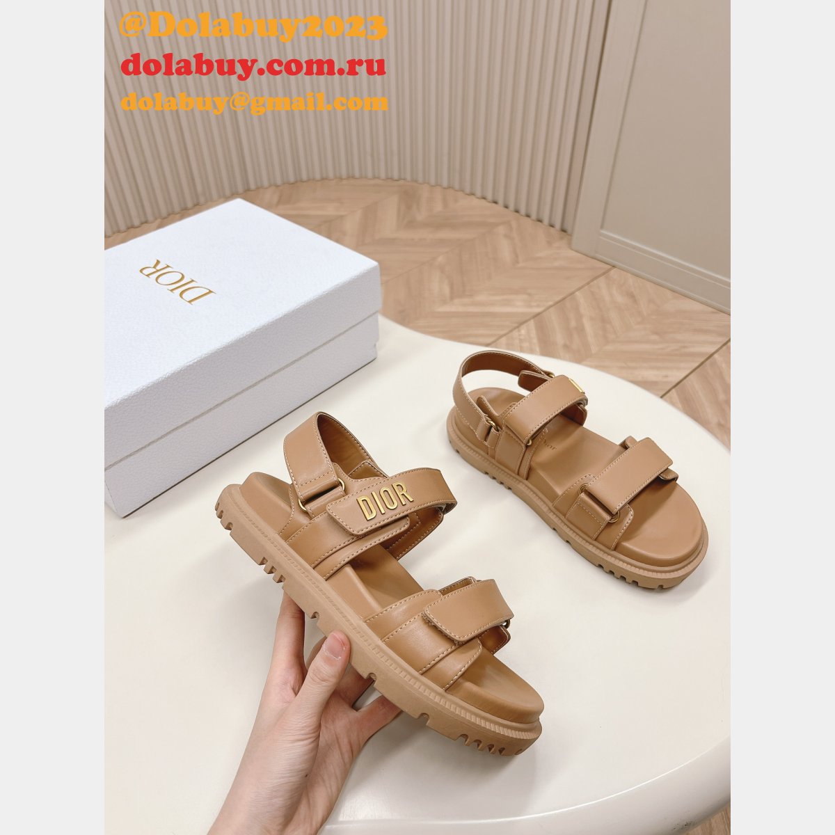 Luxury Lambskin Dioract Sandal 2024