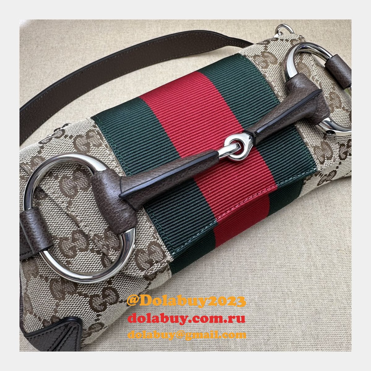 Gucci Designer 764339 Horsebit Chain Knockoff Shoulder Bag