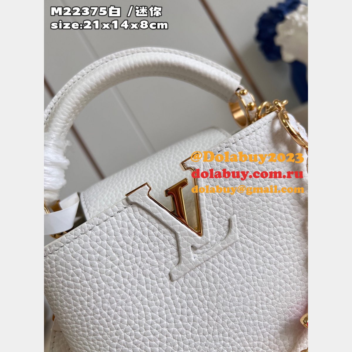 Capucines Louis Vuitton Knockoff M22375 Top Qualitys Bag