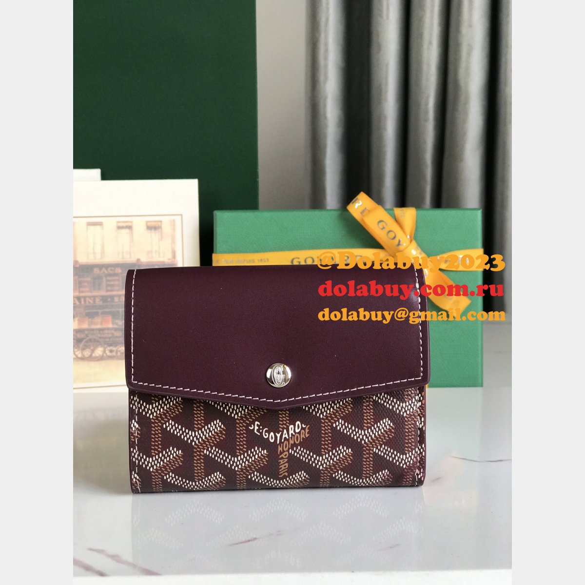 Top Quality Goyardine Saint-Gabriel wallet