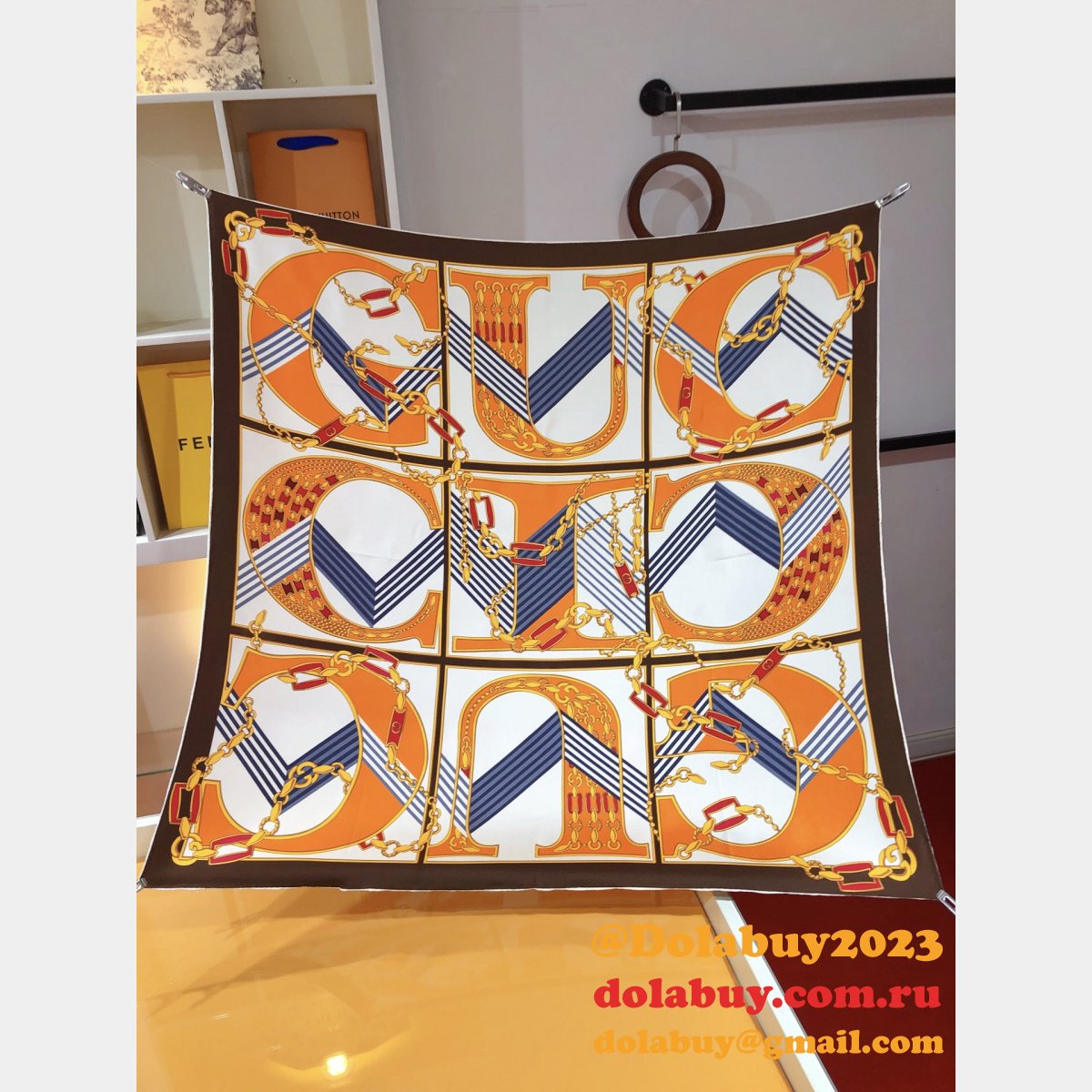 cheap G*u*i silk scarf replica design sale