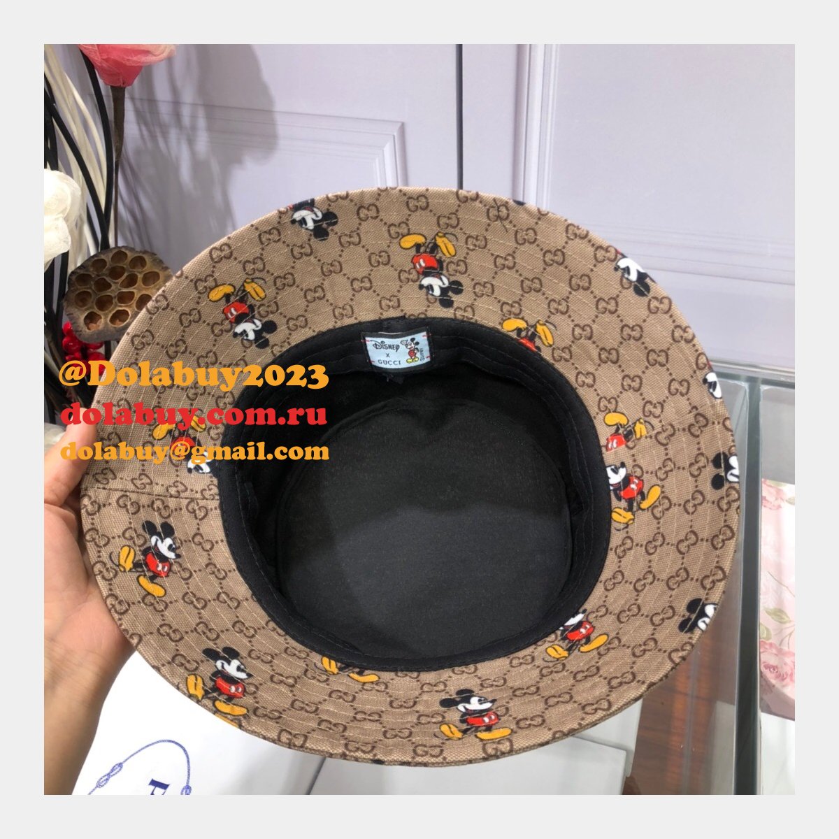 7 Star Gucci Mickey fisherman hat