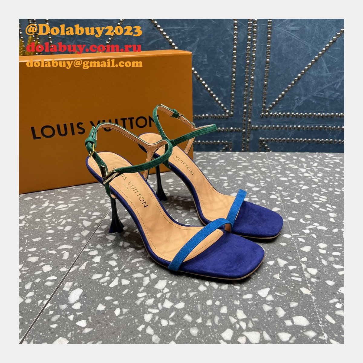 Blossom Sandal Louis Vuitton Replicas Heel:7.5cm/9.5cm Shoes