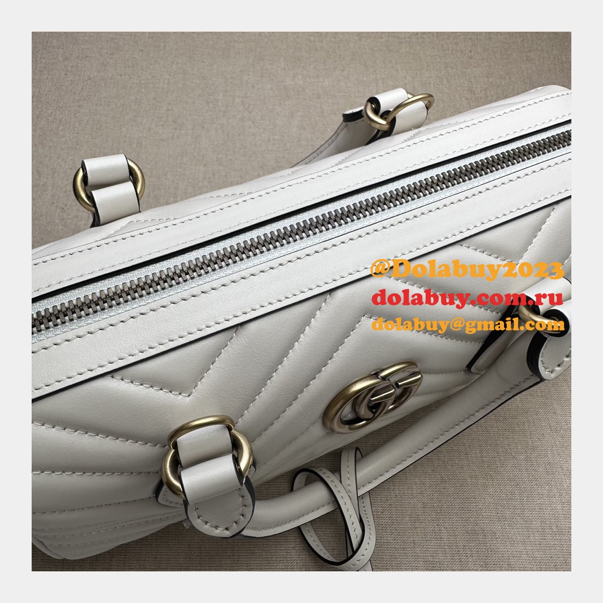 G*u*i top quality gg marmont top handles replica 746319 bag