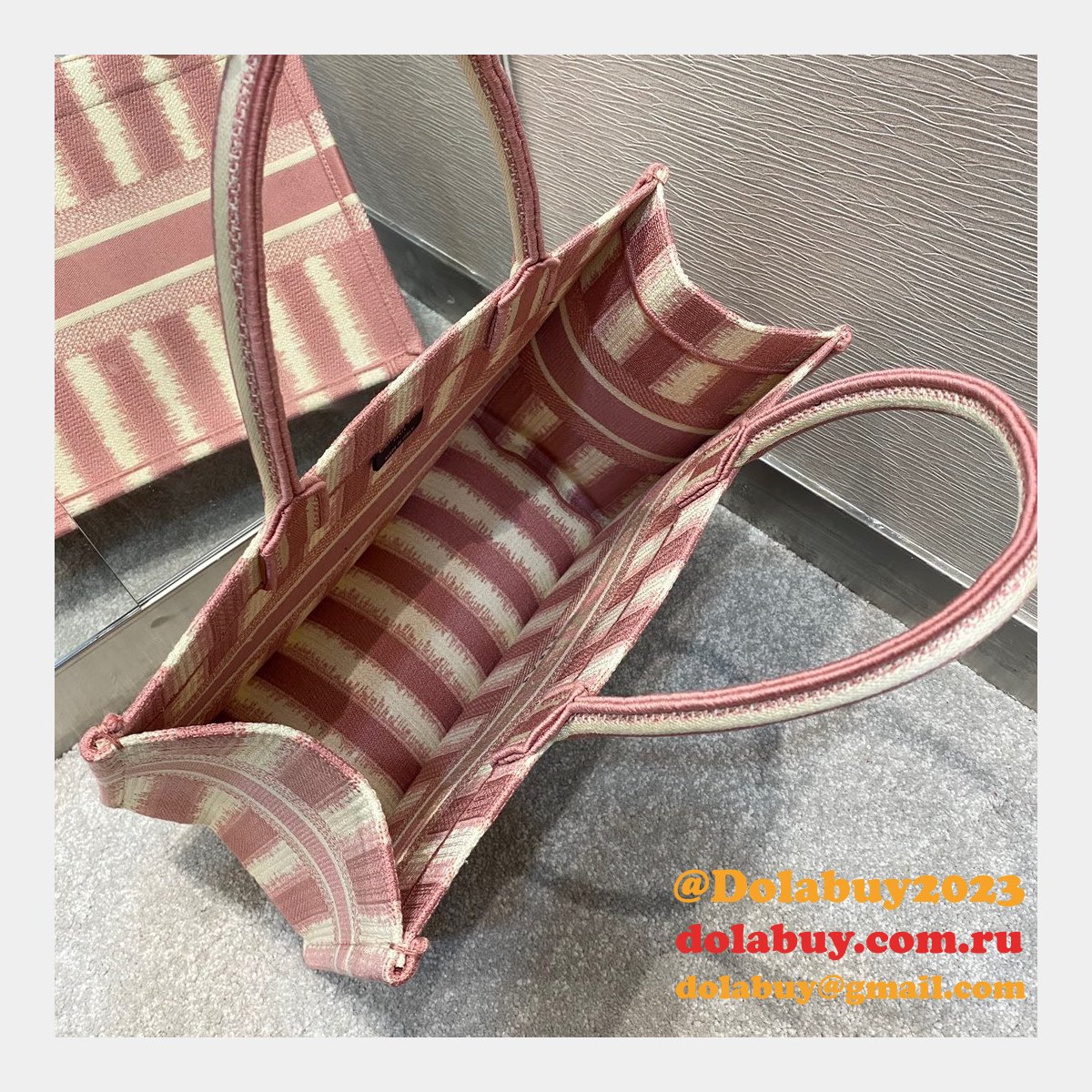 Wholesale Dior Book Tote Red High Quality 36CM Bag