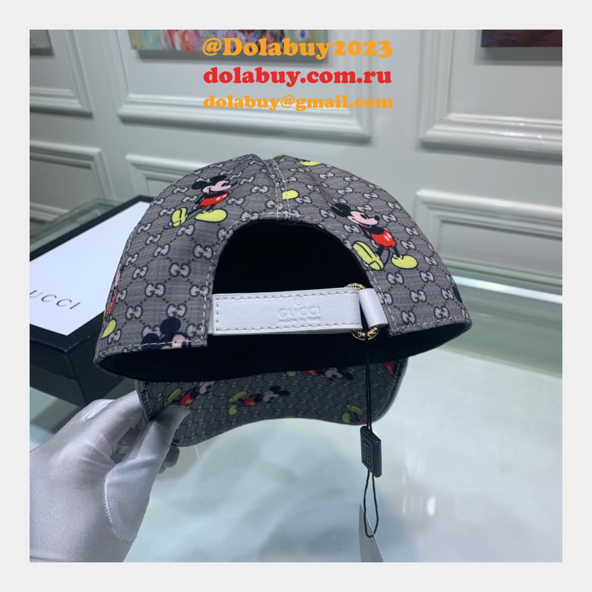 Top Quality Gucci Mickey mouse Hats