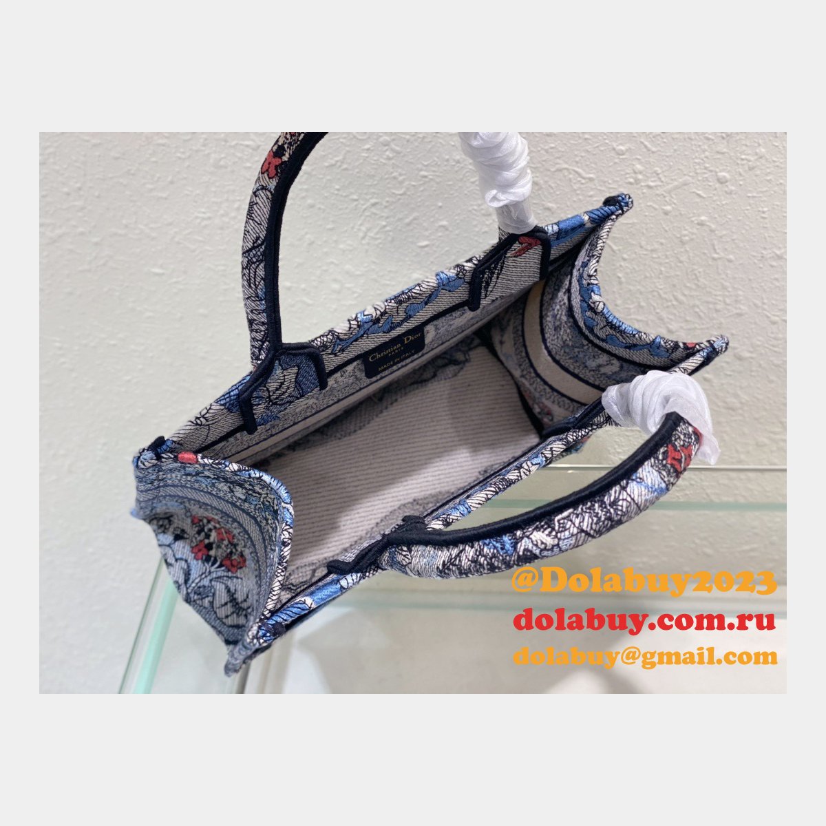 Christian Dior Tote CD Book Tote First Copy Replica Bag