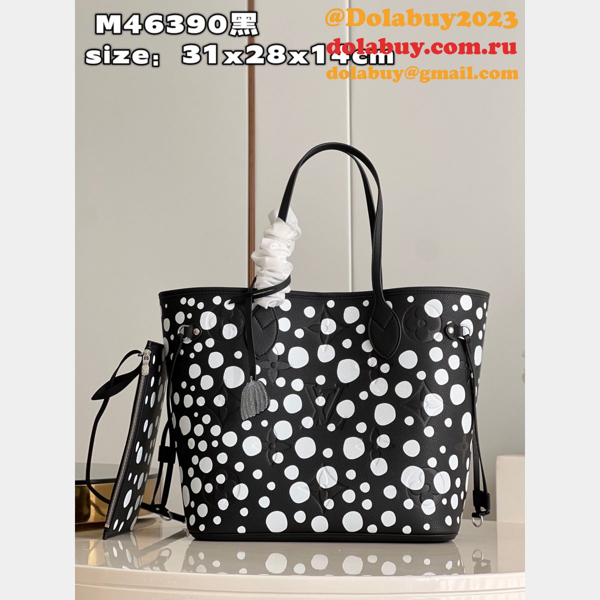 Louis Vuitton LVS x YK M46422/M46390 Neverfull Replica Monogram Empreinte Leather