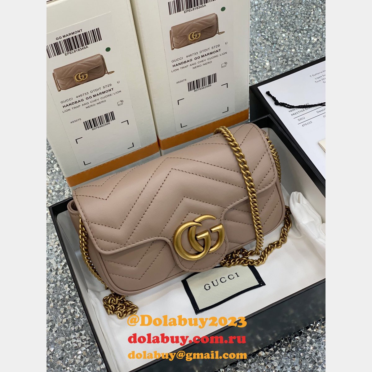 G*u*i wholesale gg marmont mini chain shoulder 476433 bag