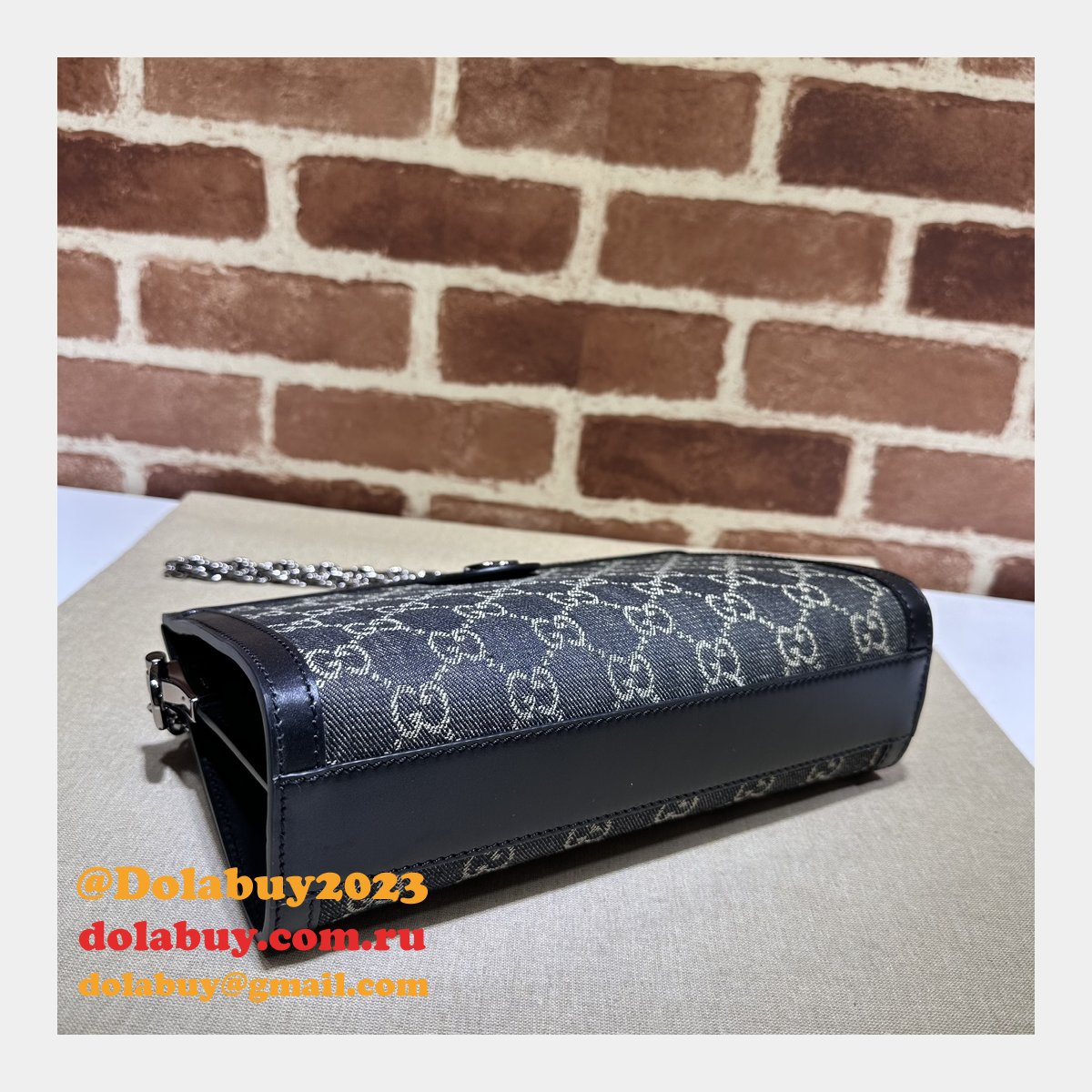 Designer Ophidia GG 1:1 Mirror Shoulder 503877 Black Copy Bag