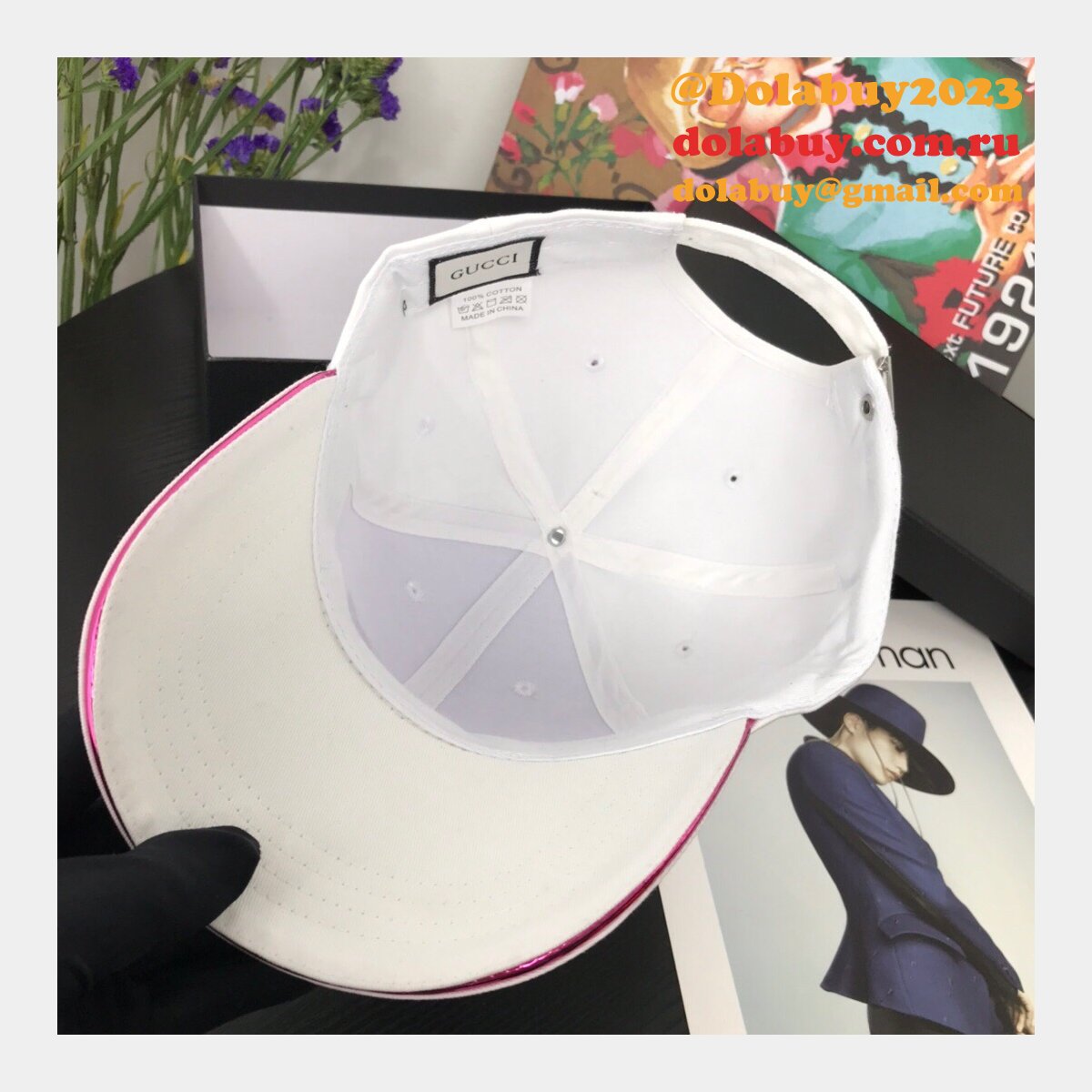 Best Gucci Court simple embroidery logo Baseball cap