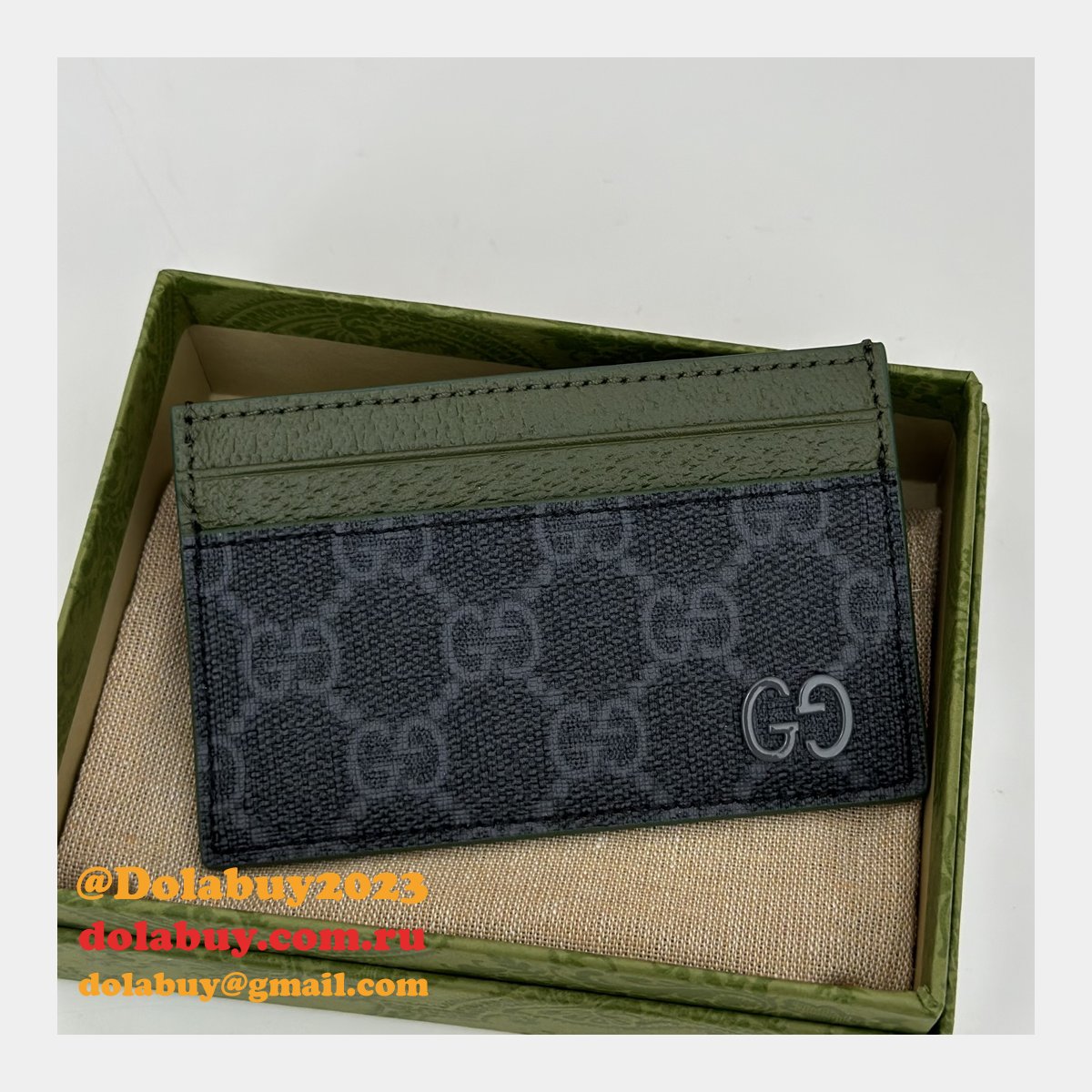 Replica Gucci 1:1 Mirror 768248 Card Case Holder Mens