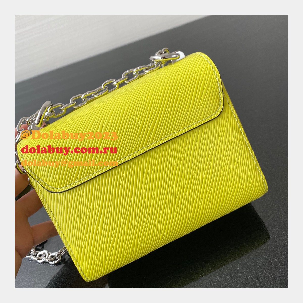 Replica Louis Vuitton Twist MM Epi Leather 16cm 4 Colours