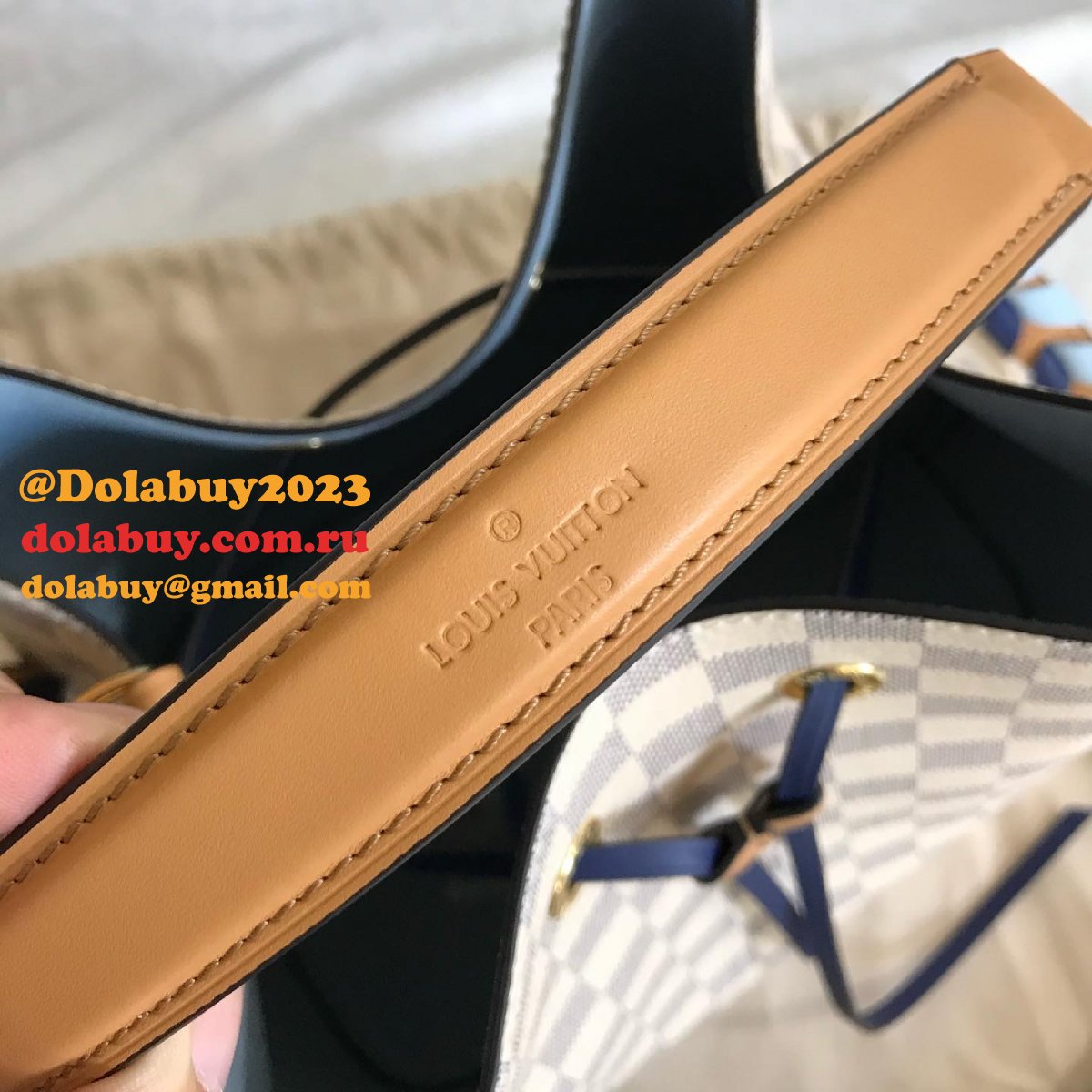 Replicas Louis Vuitton Best NéoNoé MM Damier Azur Canvas N50042 Bag