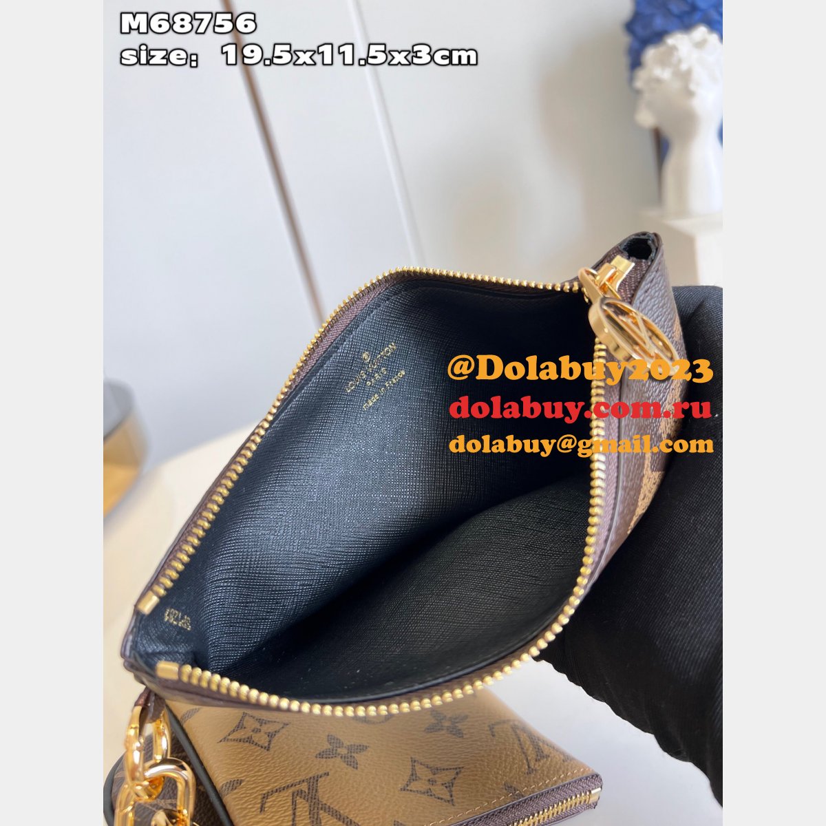 Trio Pouch Fake M68756 Monogram Canvas Louis Vuitton Bag