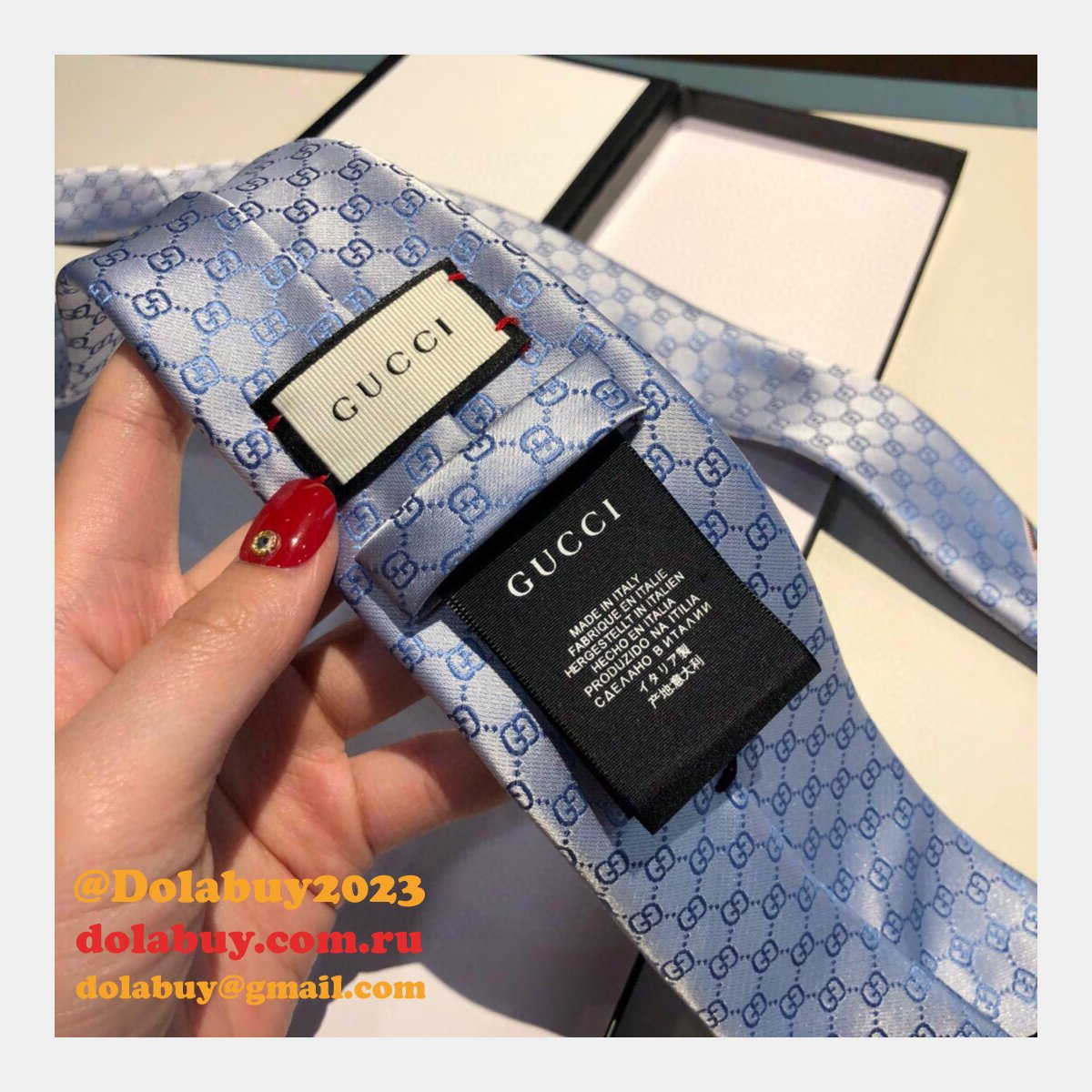 replica G*u*i ties for men round neck