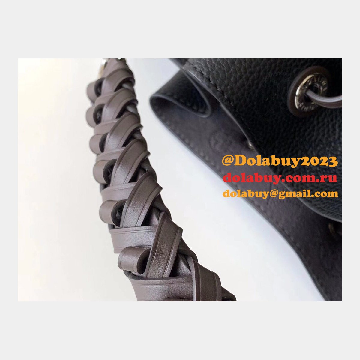 High Quality M55800 Louis Vuitton Muria Leather Black Bag