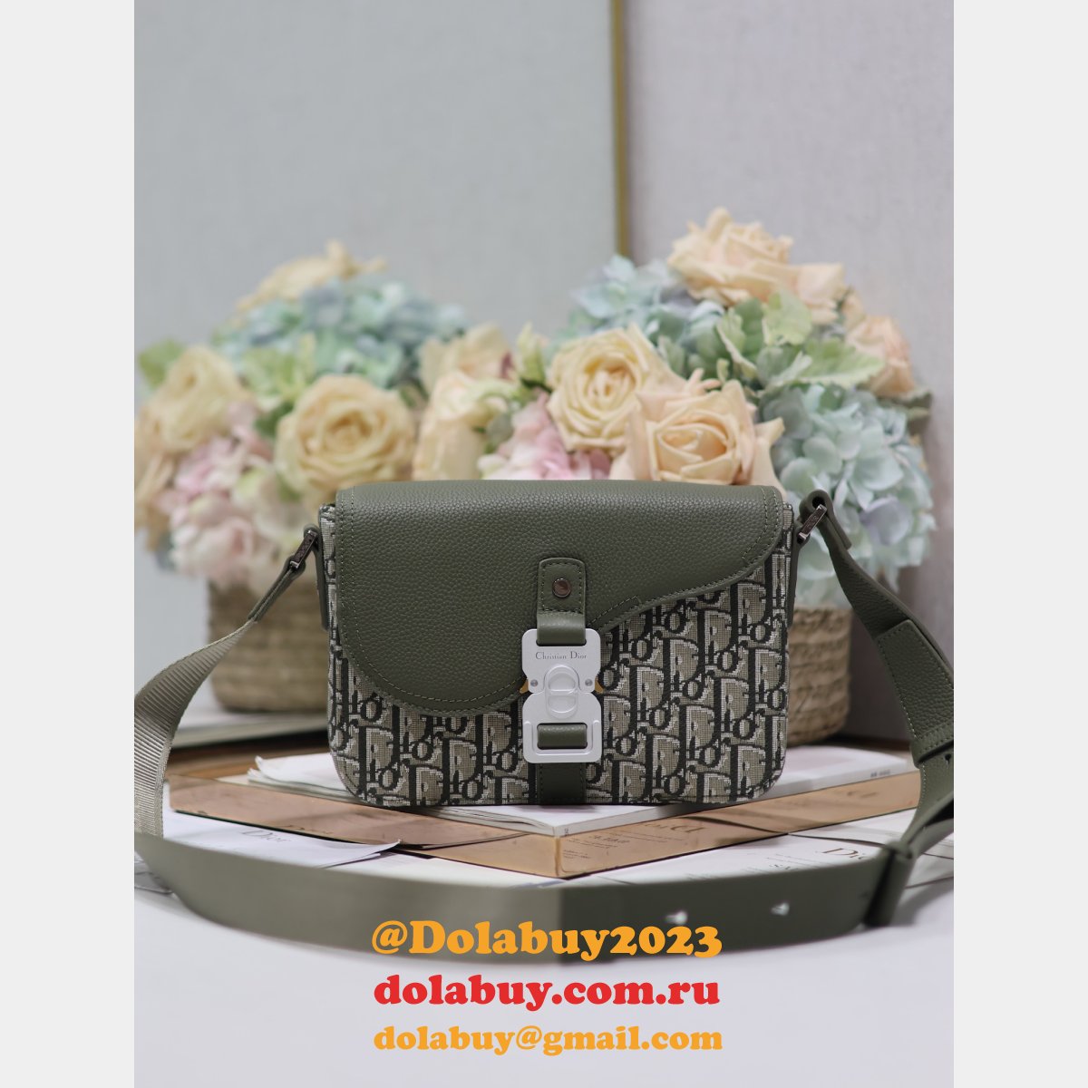 Highest Quality 049 Replica Christian Dior Mens Messenger Bag