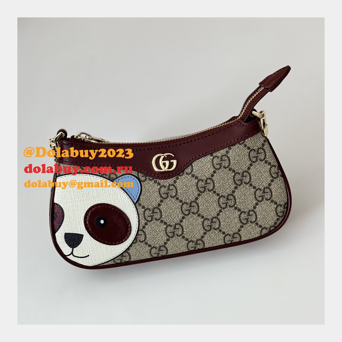 Gucci GG Mini Bag 818763 Panda Detail Designer Sale
